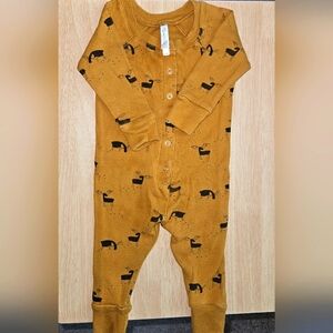 Rylee + Cru 0-3M Moose Ribbed Romper